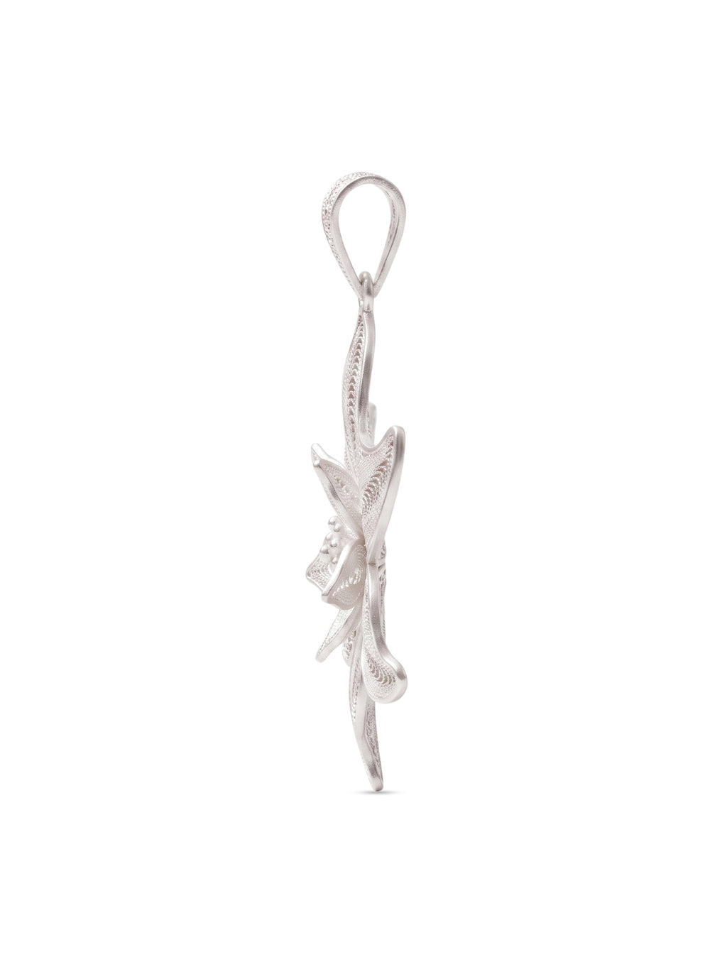925 Sterling Silver Floral Windmill Filigree Pendant For Women