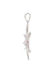 925 Sterling Silver Floral Windmill Filigree Pendant For Women