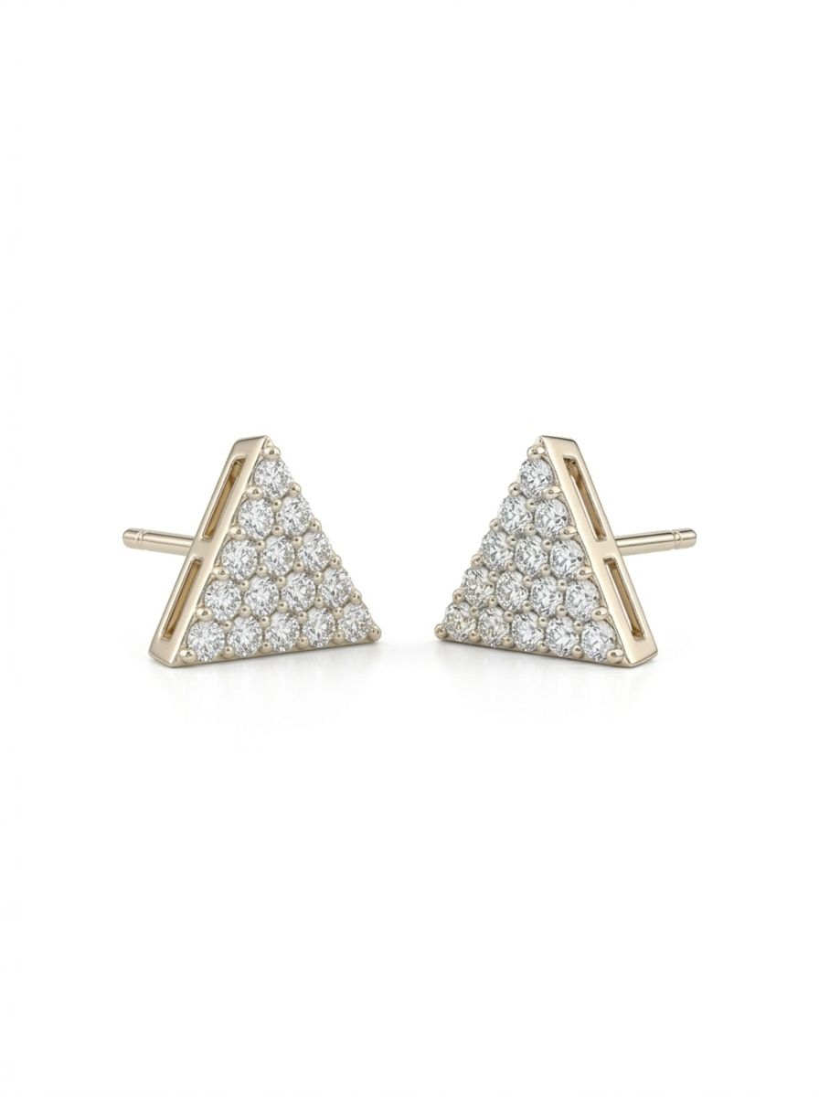 925 Silver earrings Trinity Spark Stud Earrings for Women