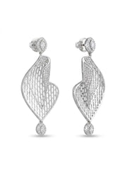 925 Silver earrings Celeste Leaf Drop Earrings for Women