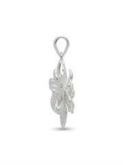 925 Sterling Silver Snow Blossom Filigree Pendant For Women
