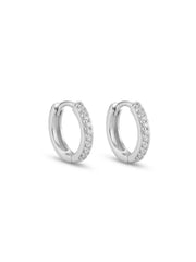 925 Silver Earrings Round Sparkle Bali Earrings for Women