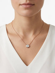 925 Sterling Silver Radiant Luxe Solitaire Necklace for Women