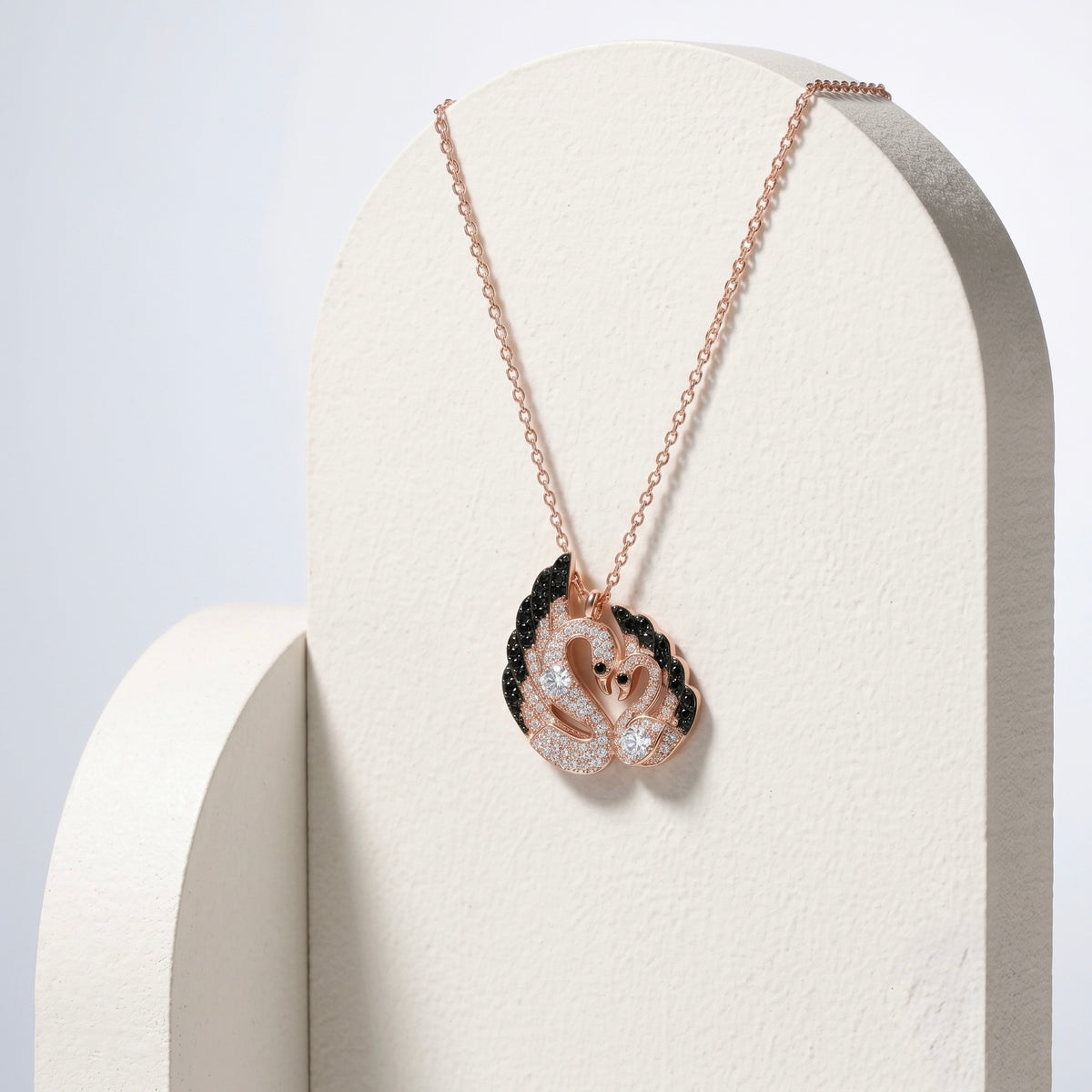 925 Sterling Silver Swan Necklace for Women