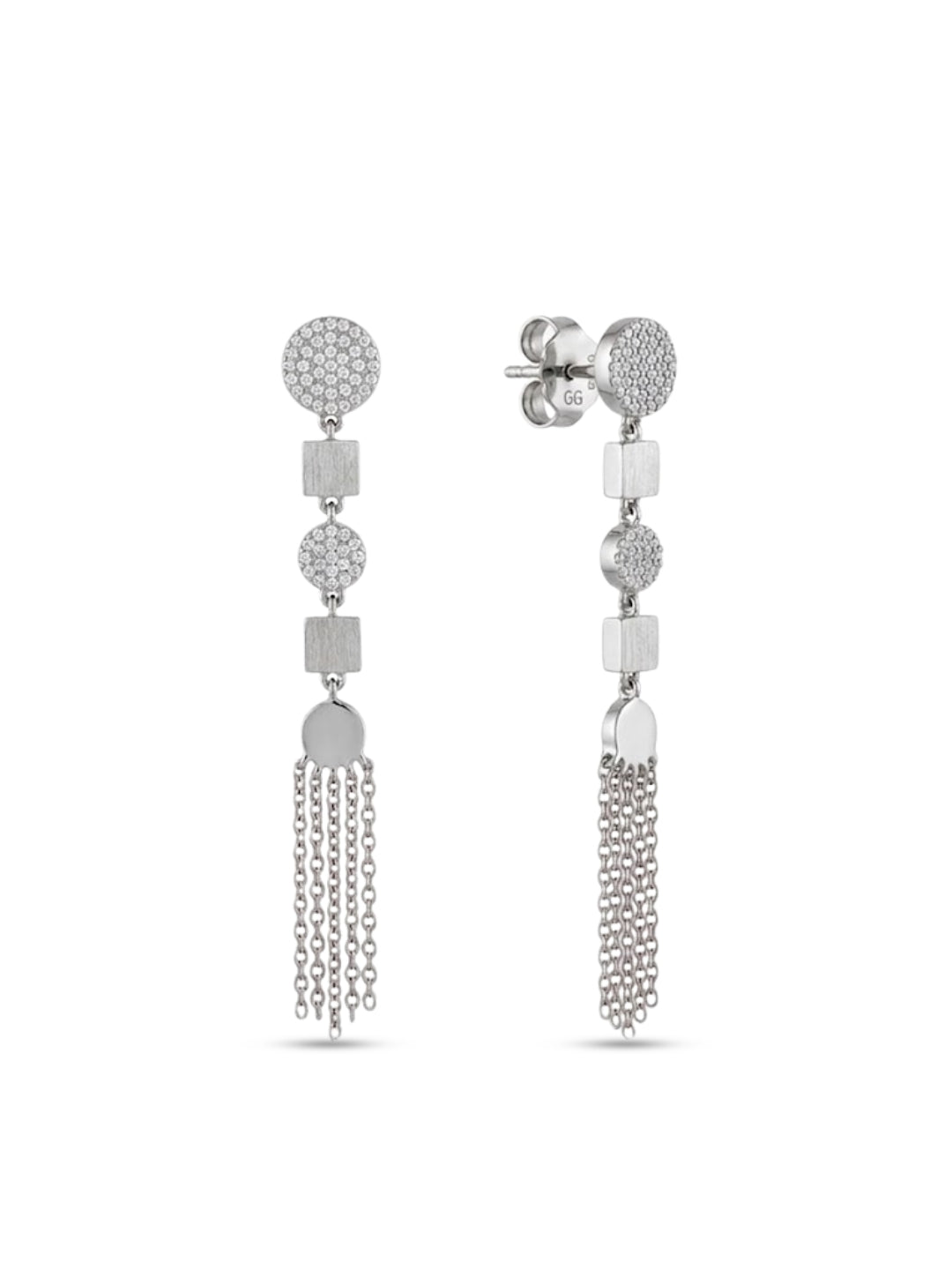 925 Silver Tassel Drop Earrings for Women