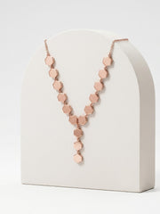 925 Sterling Silver Geometric Hexagon Drop Necklace For Women