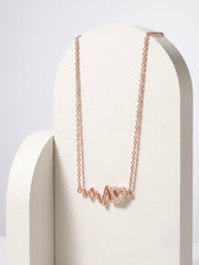 925 Sterling Silver Heartbeat Heart Necklace for Women