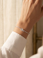 92.5 Sterling Silver Bloom Grace Floral Bracelet for Women