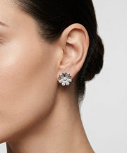 925 Silver Bloom Flower Stud Earrings for Women