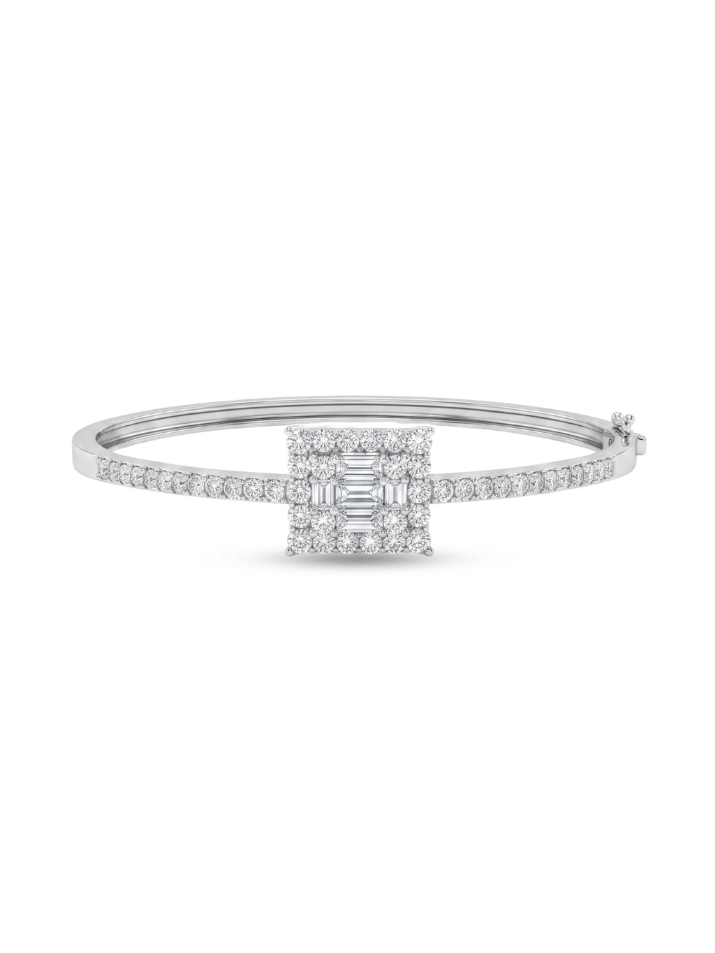 925 Silver Aurora Emerald Halo Bracelet for Women