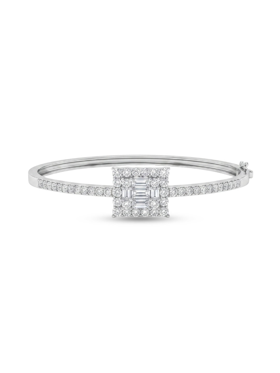 925 Silver Aurora Emerald Halo Bracelet for Women