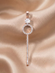 925 Sterling Silver Celestial Halo Drop Pendant Set with Earrings