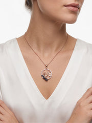 925 Sterling Silver Angel Musical Pendant Necklace for Women