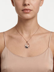 925 Sterling Silver Rose Gold Fairy Garden Necklace for women
