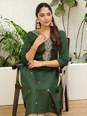 Emerald Bloom Kurti