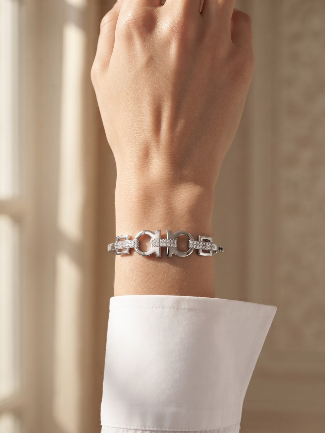 925 Silver Celeste Link Sparkle Bracelet for Women