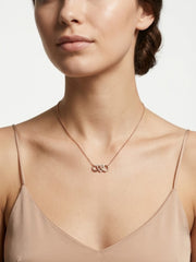 925 Sterling Silver Endless Promise Heart Infinity Necklace for Women