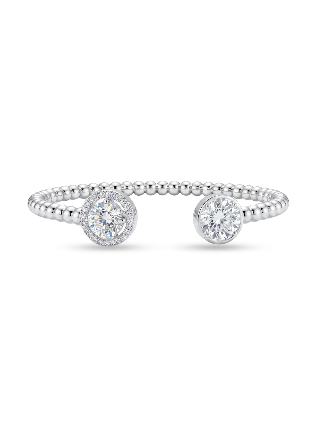 925 Silver Celeste Twin Spark Open Bracelet for Women