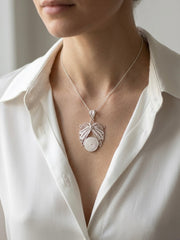 925 Sterling Silver Butterfly Bloom Filigree Pendant For Women