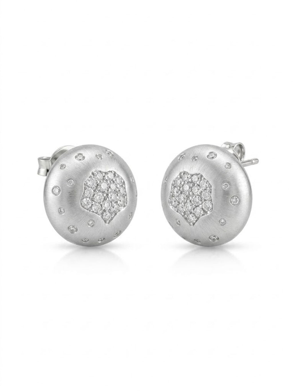 925 Silver Hexa Spark Stud Earrings for Women