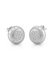 925 Silver Hexa Spark Stud Earrings for Women
