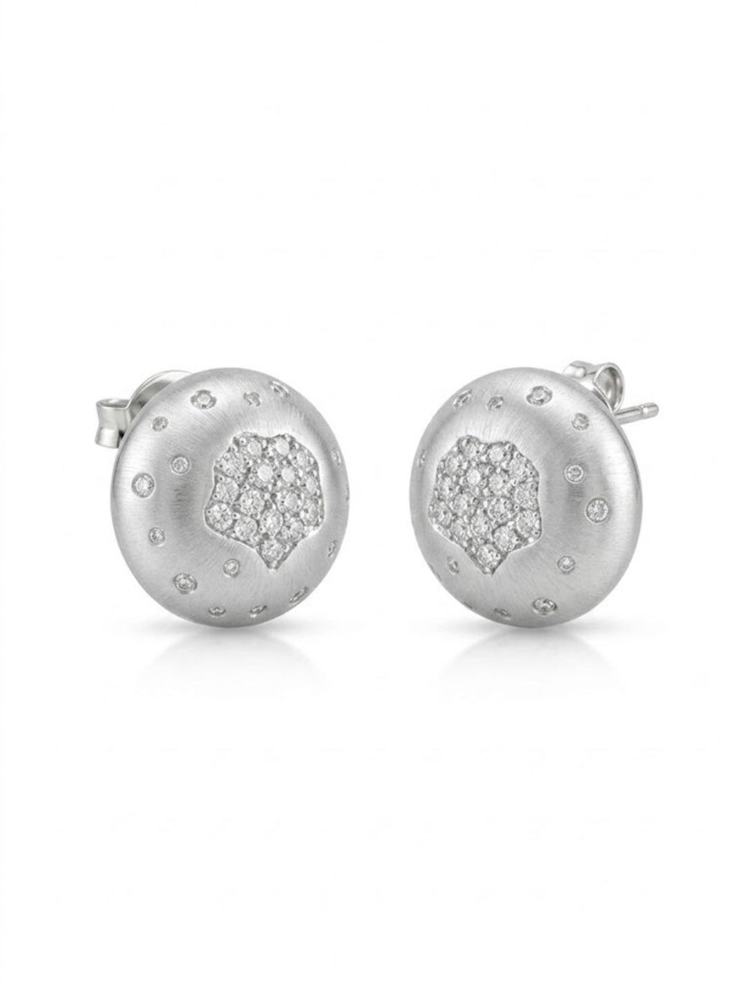 925 Silver Hexa Spark Stud Earrings for Women