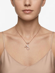 925 Sterling Silver Mermaid Tail Pendant Necklace for Women