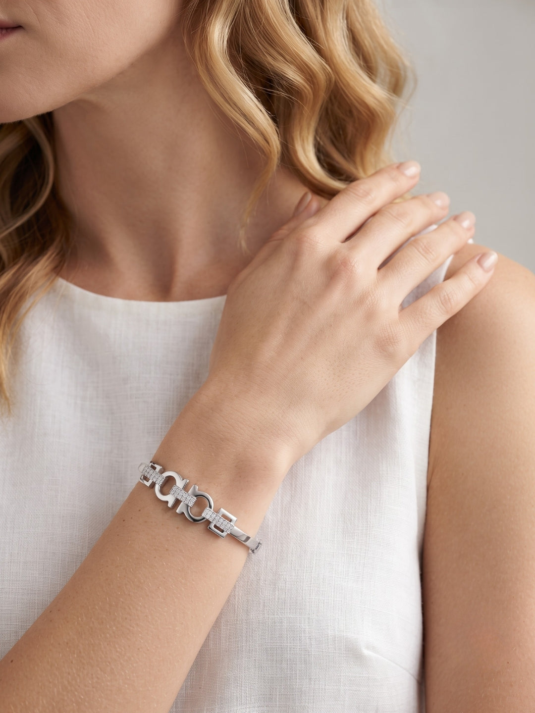 925 Silver Celeste Link Sparkle Bracelet for Women