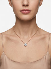 925 Sterling Silver Radiant Luxe Solitaire Necklace for Women
