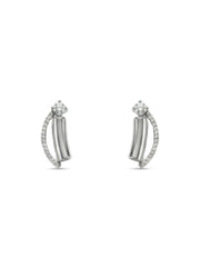 925 Sterling Silver Silver Grace Arc Necklace Set with earrings