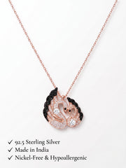 925 Sterling Silver Swan Necklace for Women