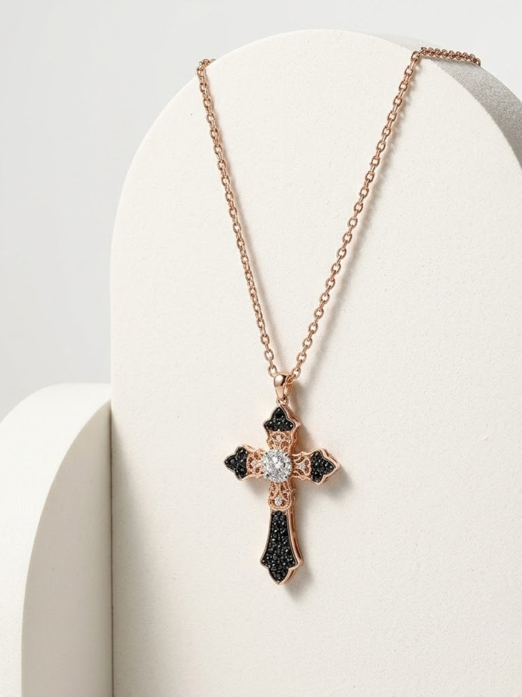 925 Sterling Silver Heritage Faith Cross Necklace for Women