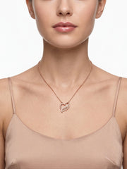 925 Sterling Silver Love Heart Pendant Necklace for Women