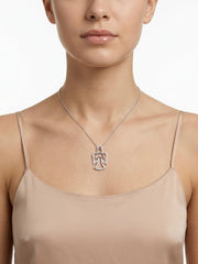 925 Sterling Silver Angel Prayer Pendant Necklace for Women