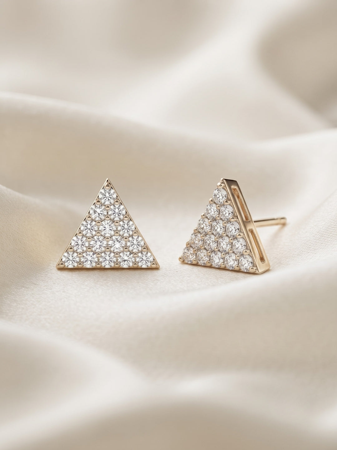 925 Silver earrings Trinity Spark Stud Earrings for Women
