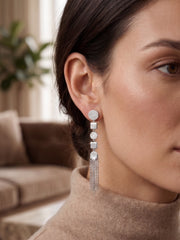 925 Silver Tassel Drop Earrings for Women
