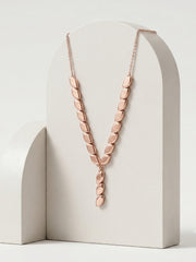 925 Sterling Silver Marquise Link Drop Necklace for Women