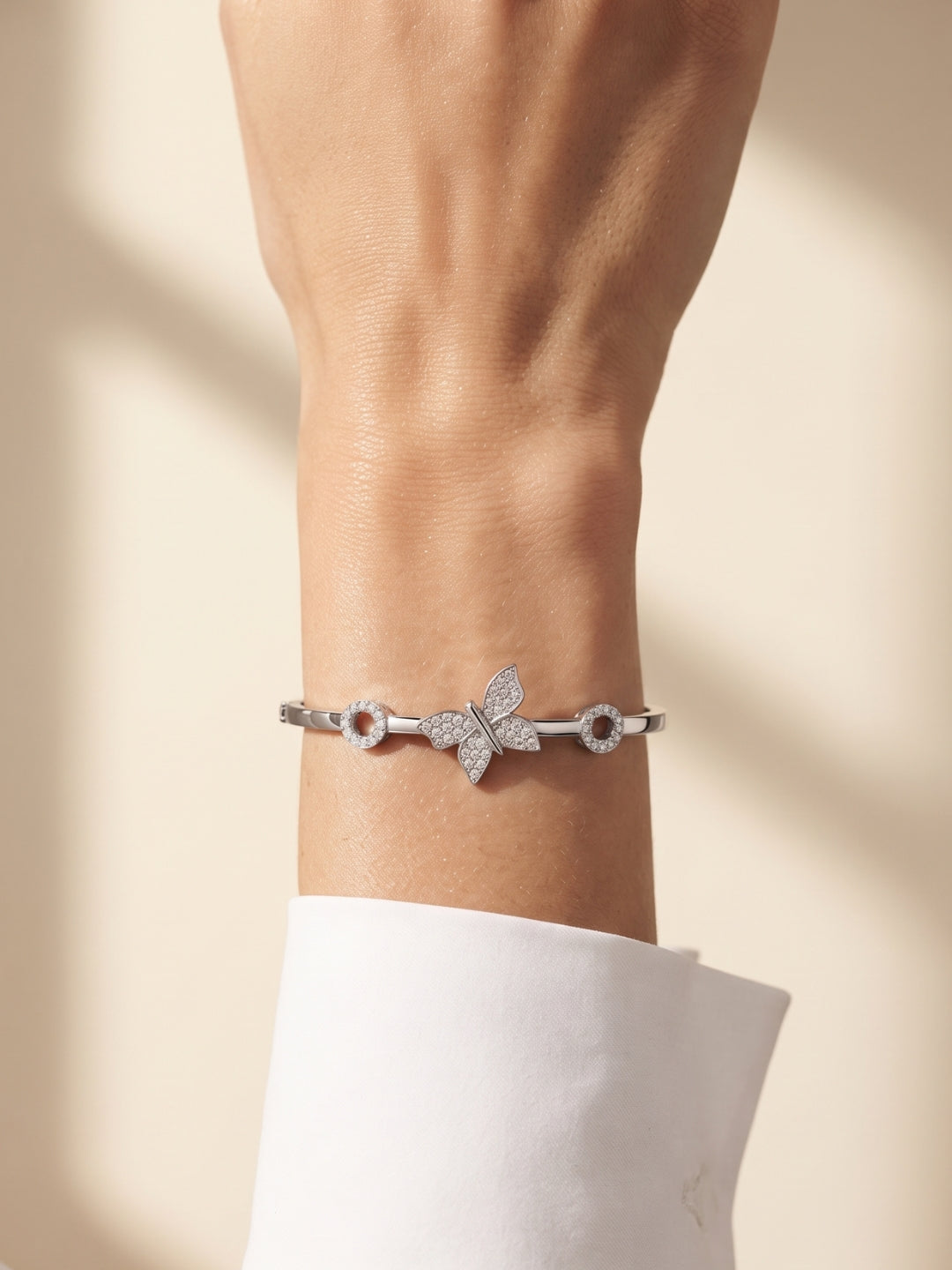 925 Silver Flutter Grace Butterfly Bracelet for Women