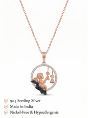 925 Sterling Silver Angel Musical Pendant Necklace for Women