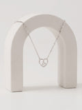 925 Silver Enchanted Leaf Heart Necklace for Women