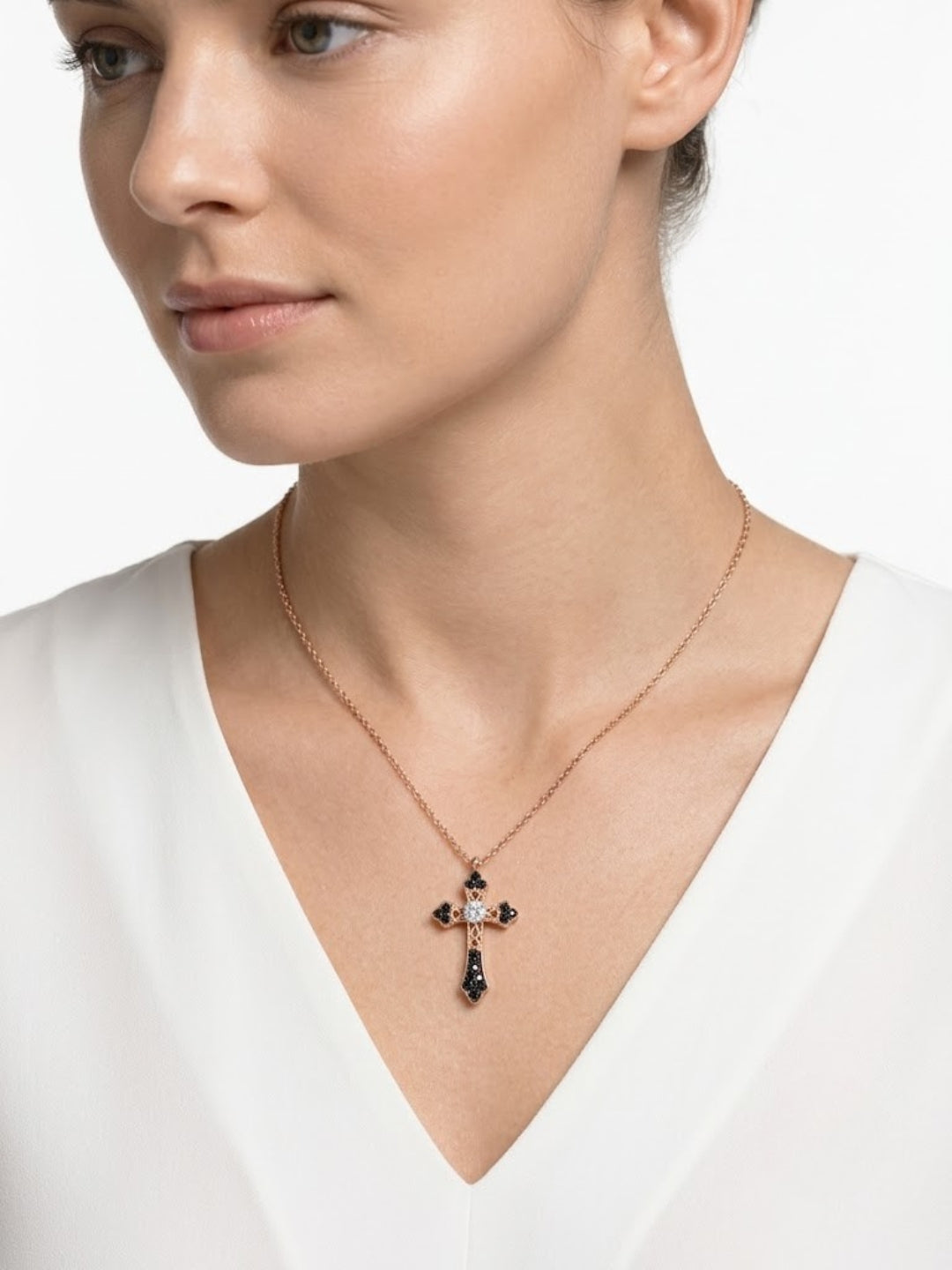 925 Sterling Silver Heritage Faith Cross Necklace for Women
