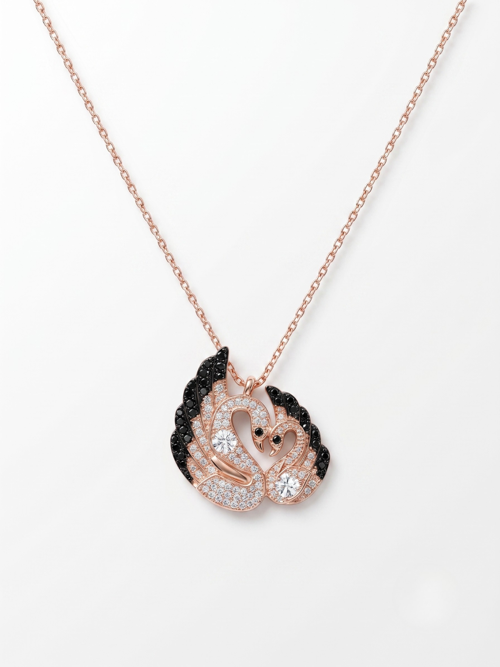 925 Sterling Silver Swan Necklace for Women