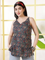 Women Multicolor Printed Straight Tunic