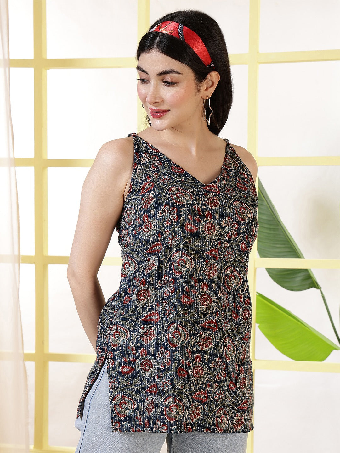 Women Multicolor Printed Straight Tunic