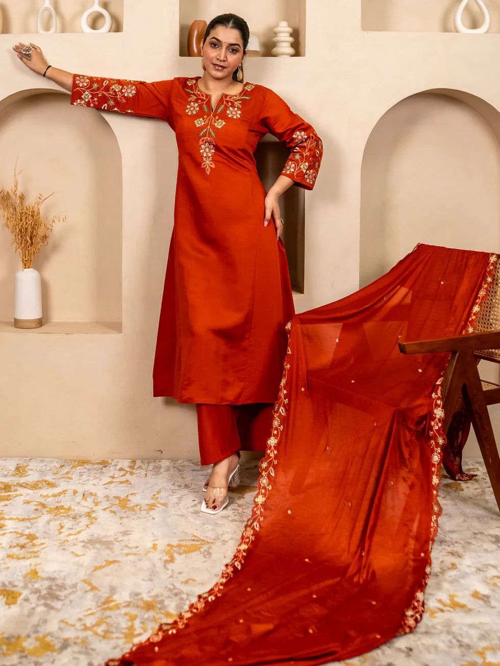 Raha Embroidered Kurta Set