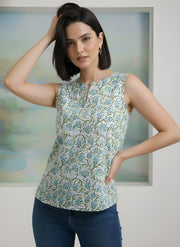 Women Grey Printed Top