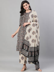 Sharia Women Printed Kurta-Palazzo