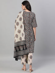Sharia Women Printed Kurta-Palazzo