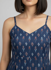 Women Blue Printed Top