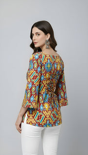 Women Multicolor Printed Straight Tunic